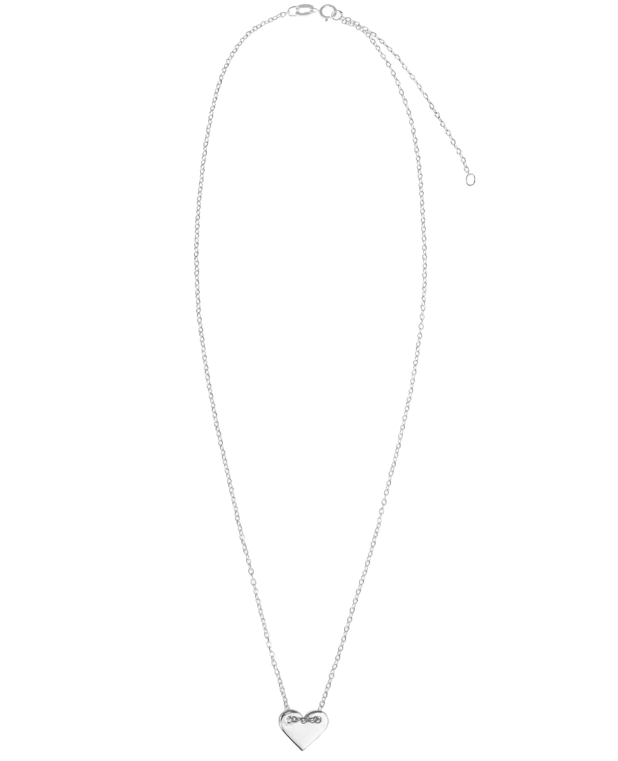 COLLAR CORAZÓN PLATA