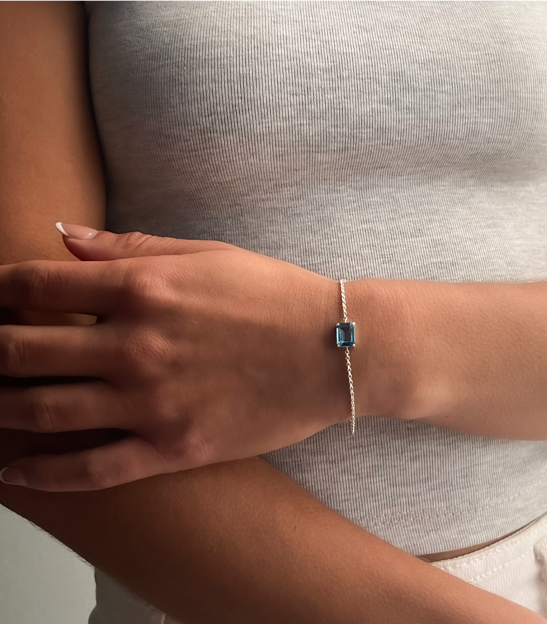 PULSERA CORTE ESMERALDA