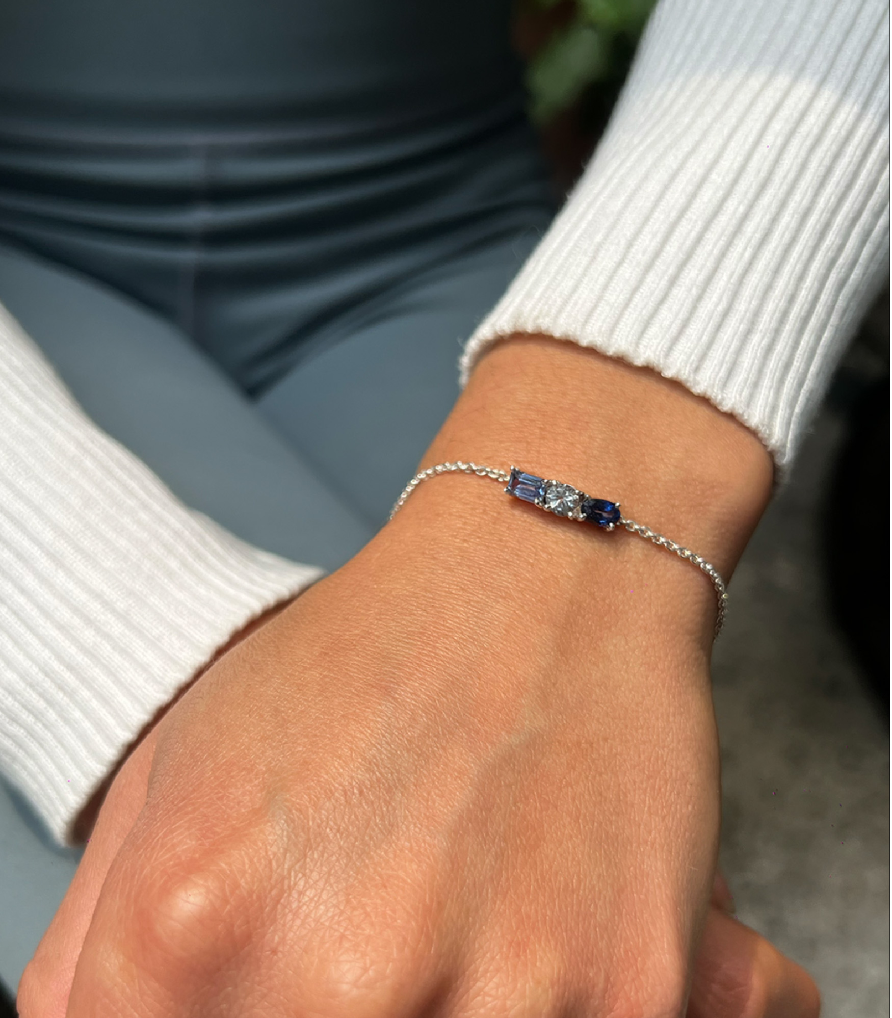 PULSERA 3 PIEDRAS