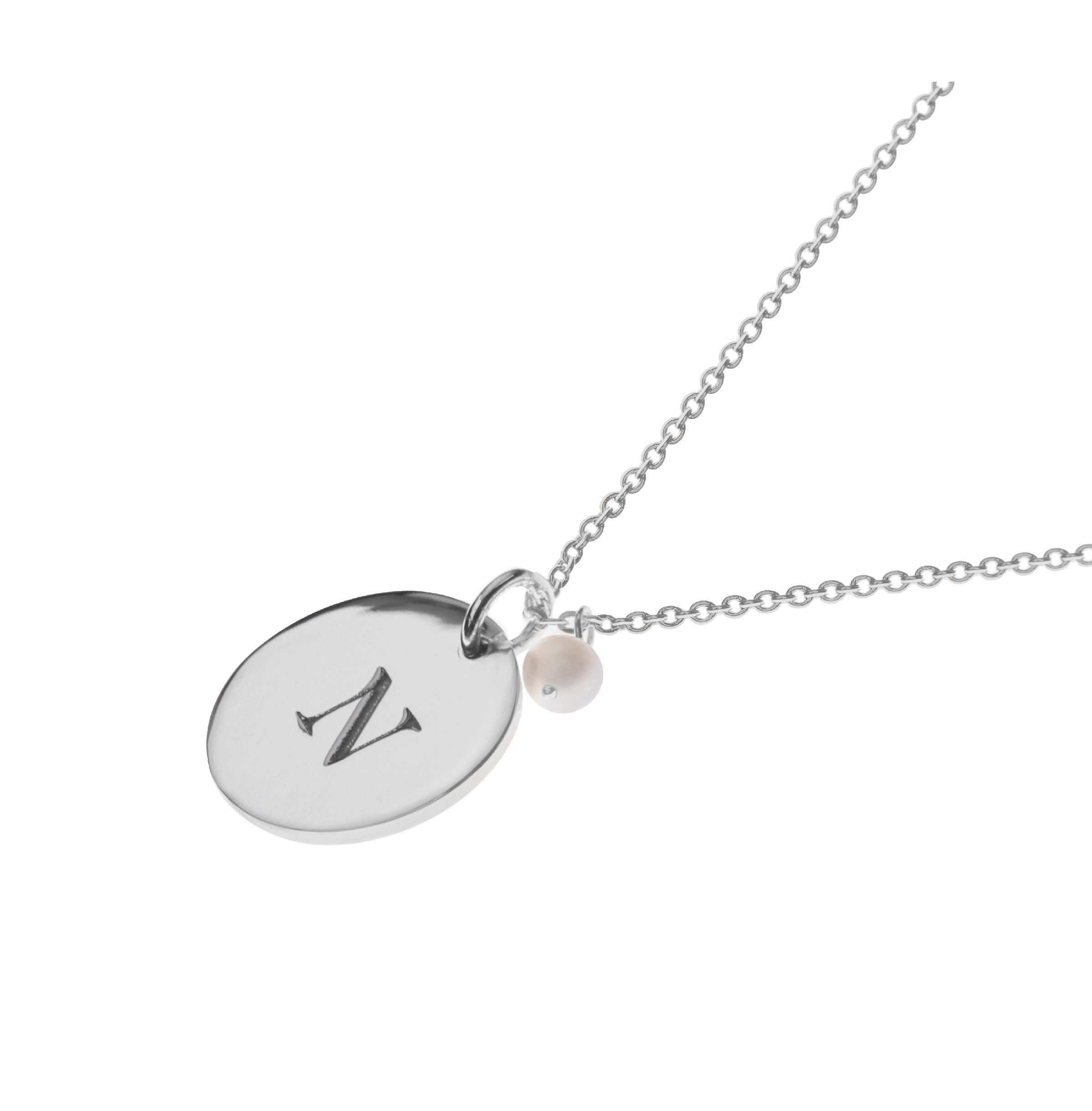 DIJE INICIAL GRABADA PLATA