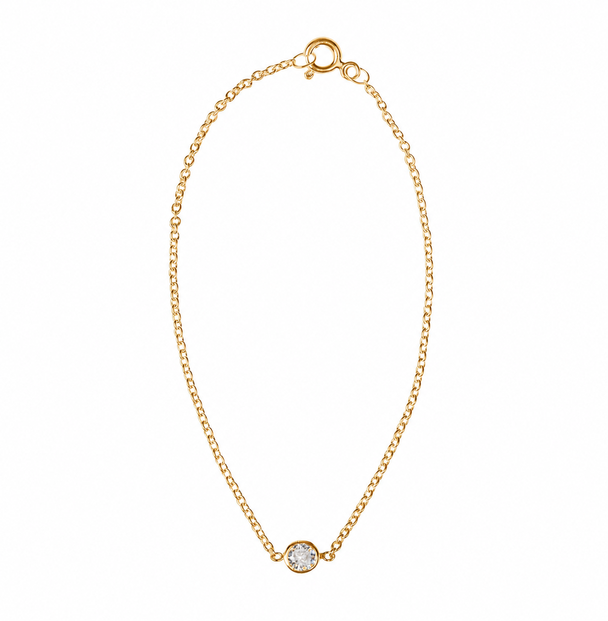 PULSERA CIRCONIA BAÑO ORO