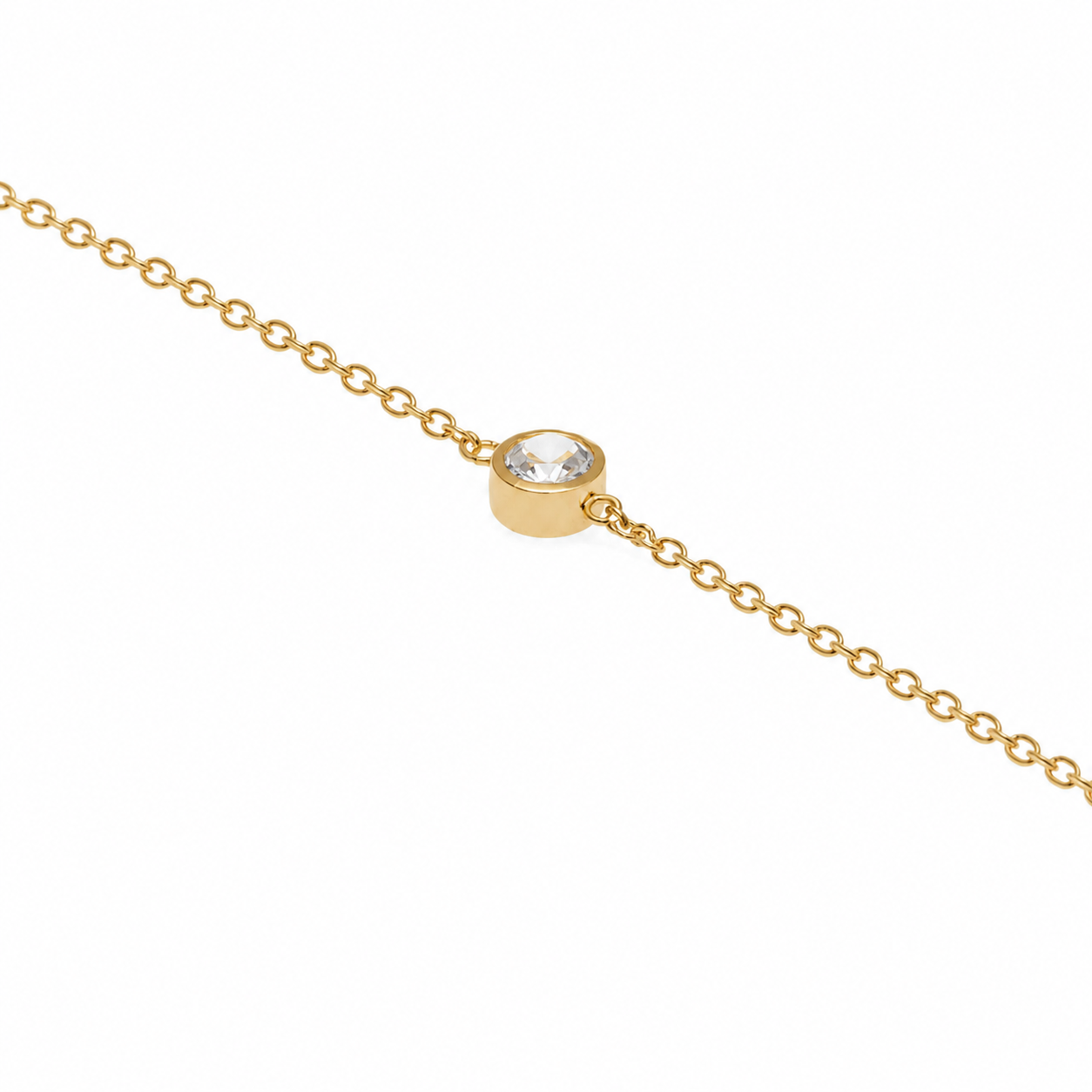 PULSERA CIRCONIA BAÑO ORO