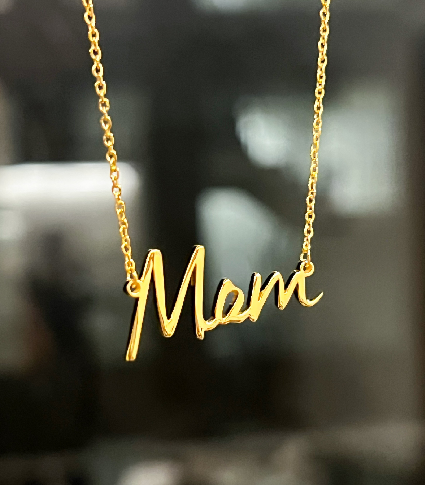 COLLAR MOM BAÑO DE ORO