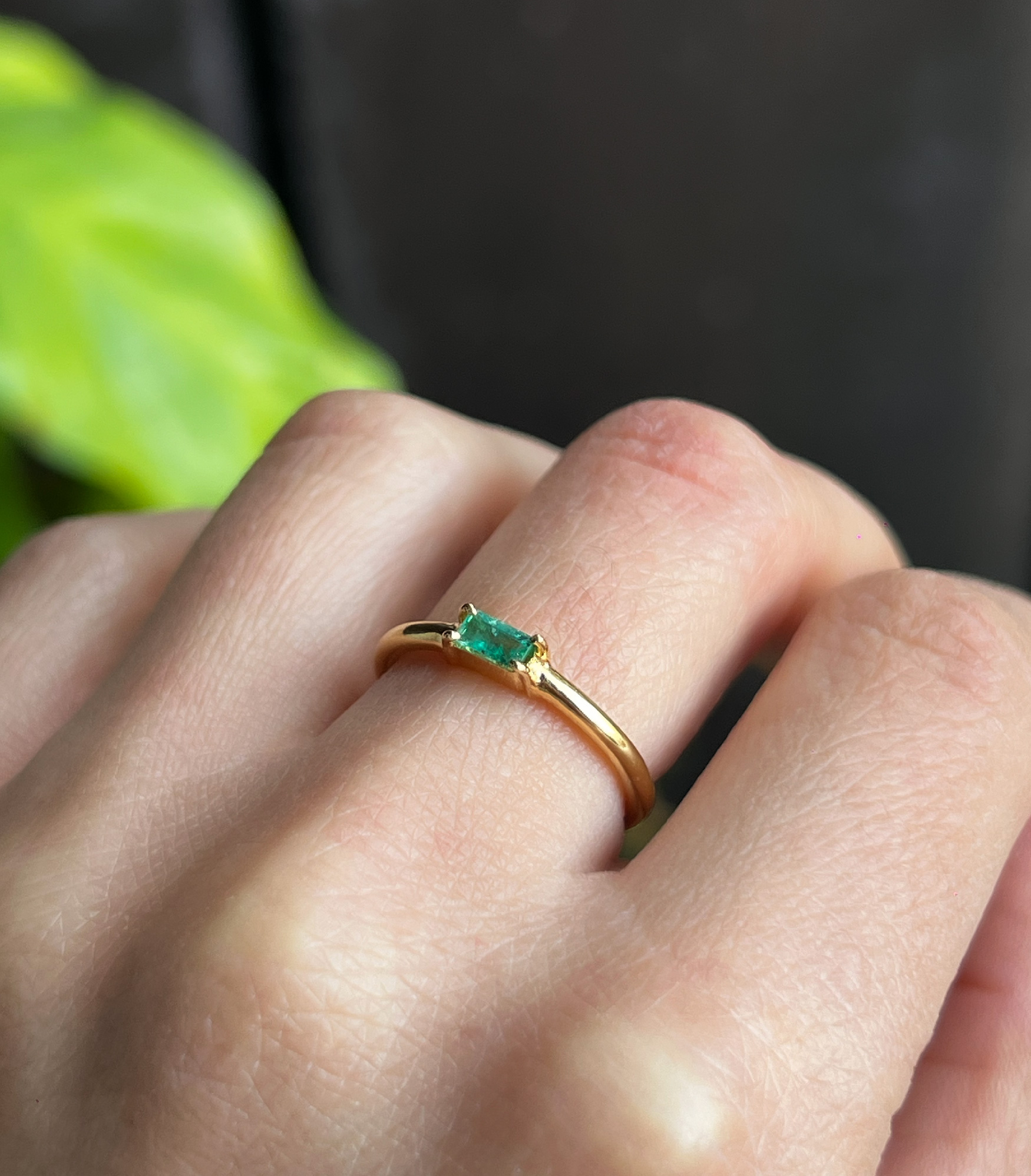 ANILLO PIEDRA BAÑO DE ORO