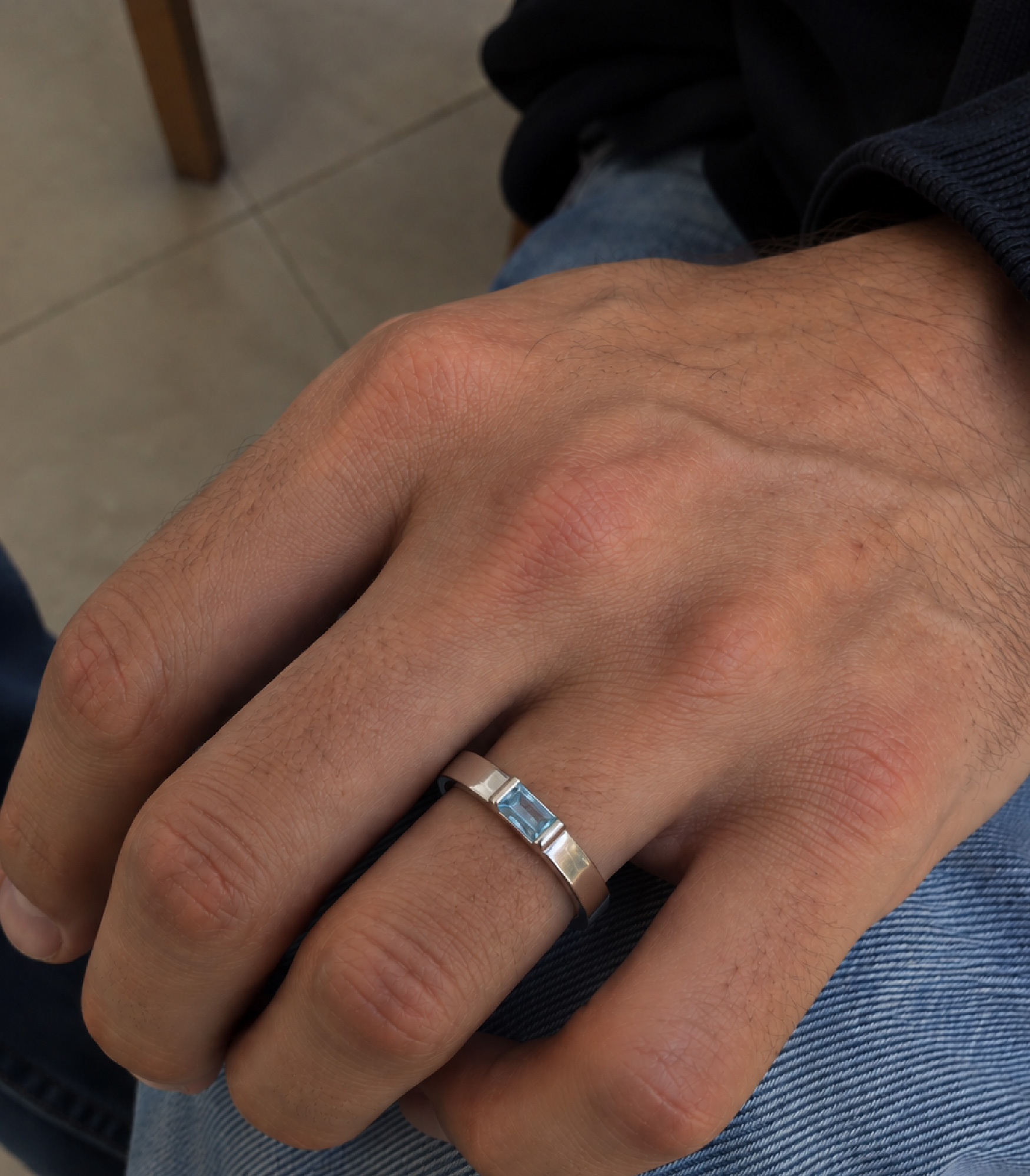 MATCHING RING PIEDRA HOMBRE