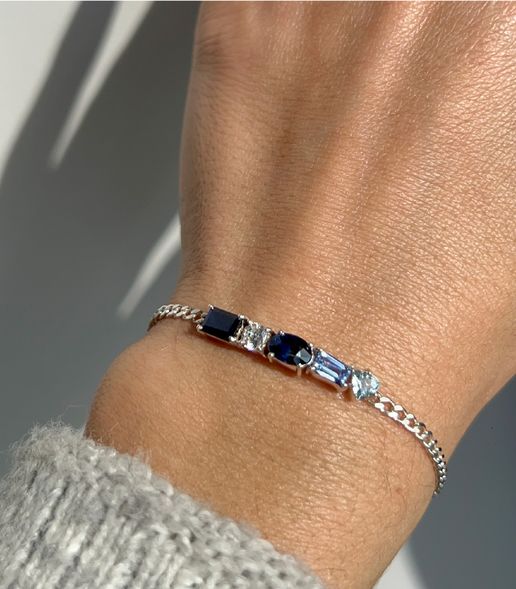 PULSERA STONES | PLATA Y BAÑO DE ORO