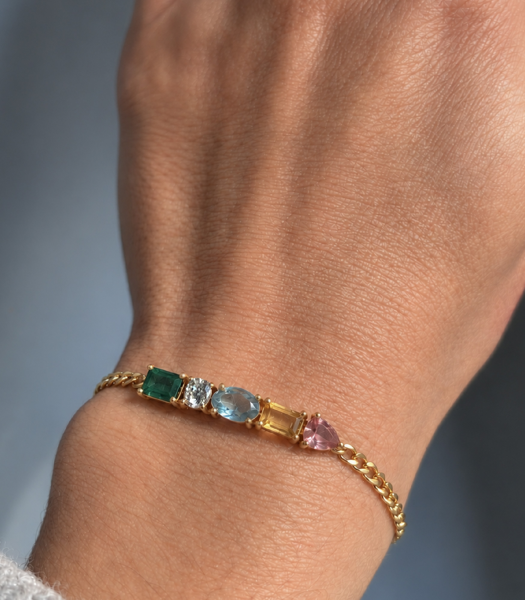 PULSERA STONES | ORO SÓLIDO DE 14k